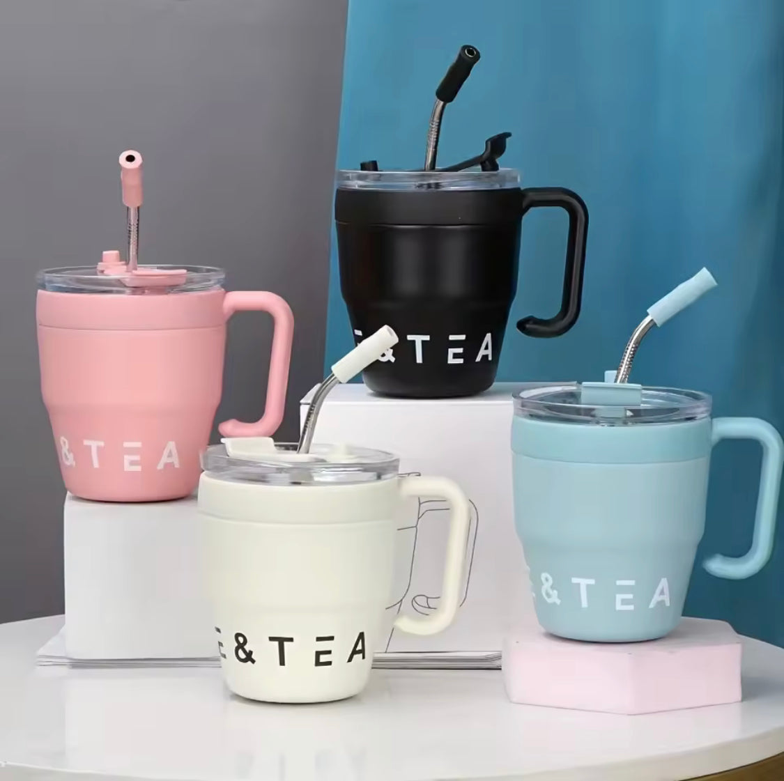 480ml Straw Covered Coffee Mug, Stainless Steel Insulated Cup, Hot/Cold Beverage Cup, Stainless Steel Thermos Mug, Office Outdoor Coffe Mug 480ml Straw Covered Coffee Mug, Stainless Steel Insulated Cup, Hot/Cold Beverage Cup, Stainless Steel Thermos Mug, Office Outdoor Coffe Mug